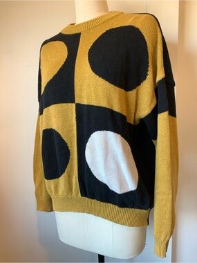 Vintage 90’s Street Scenes Cotton Colorblock Crewneck